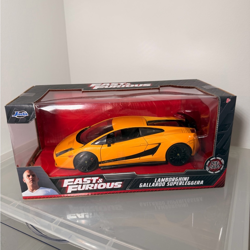 Jada Fast & Furious Lamborghini Gallardo Superleggera Toy Car - Vibrant Yellow - Picture 3 of 4